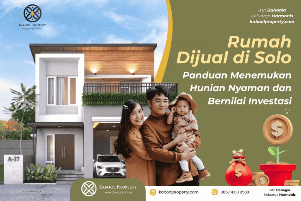 rumah dijual di Solo dengan lingkungan perumahan modern