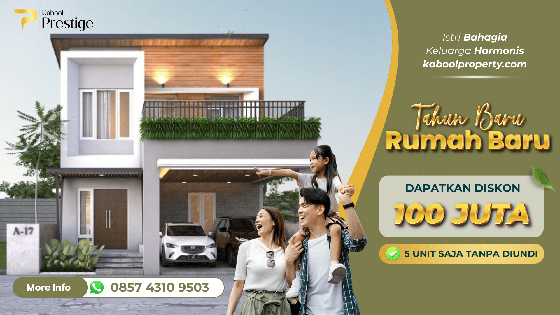 Rumah modern di Solobaru